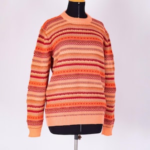 Women’s fair isle alpaca sweater, Soft colorful wool pullover, Baby alpaca knit jumper, Cozy handmade gift