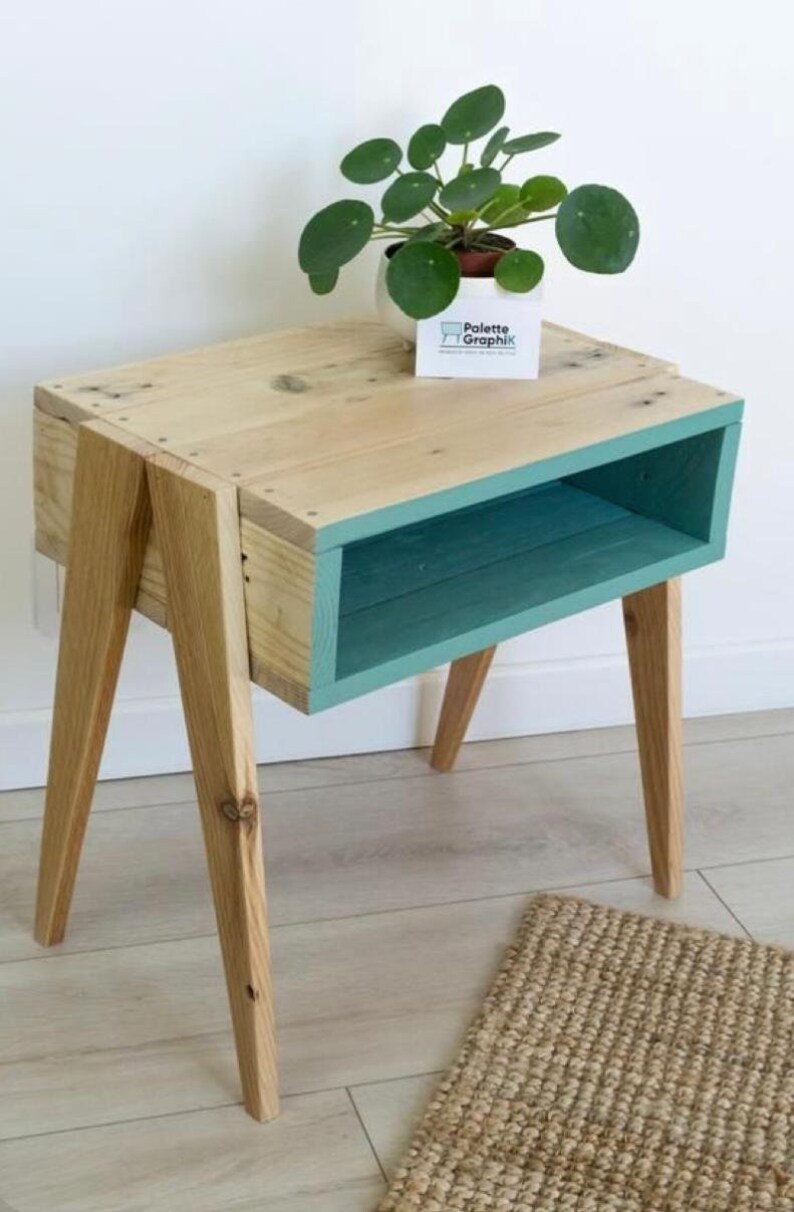 Side Coffee Table Etsy