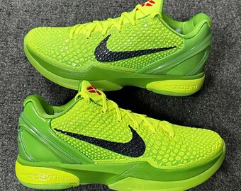 Kobe 6 Protro Grinch para hombres y mujeres, regalo para él, regalo para ella