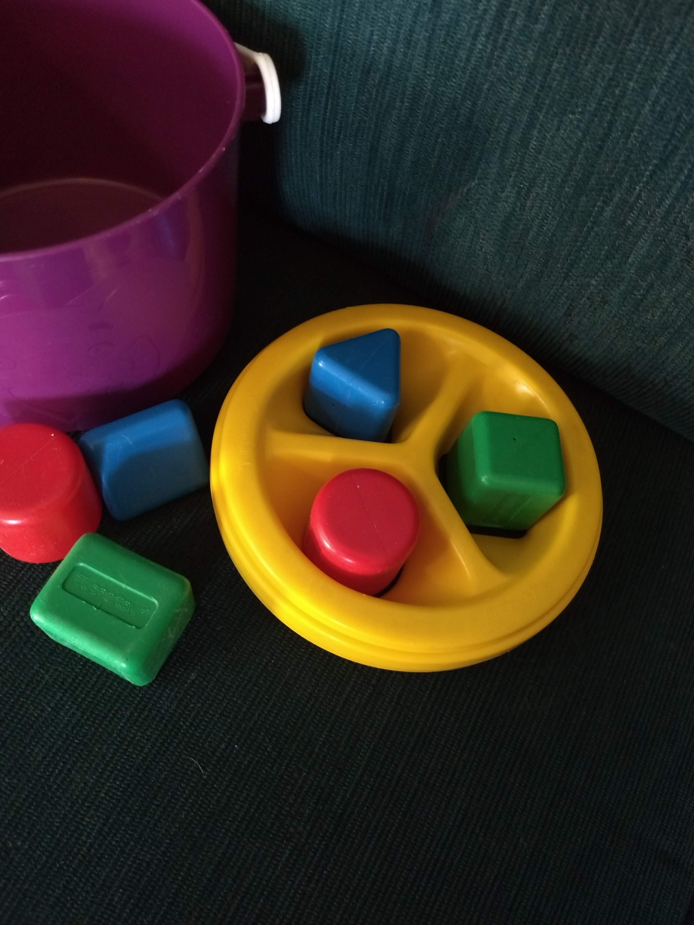 Tupperware's Tuppertoys Shape Sorter ToyPail Etsy