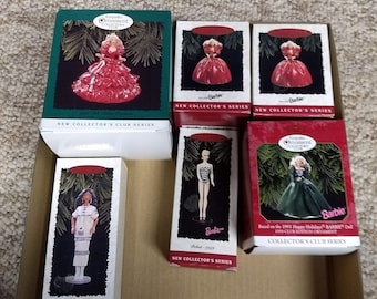 Barbie Hallmark Christmas ornaments