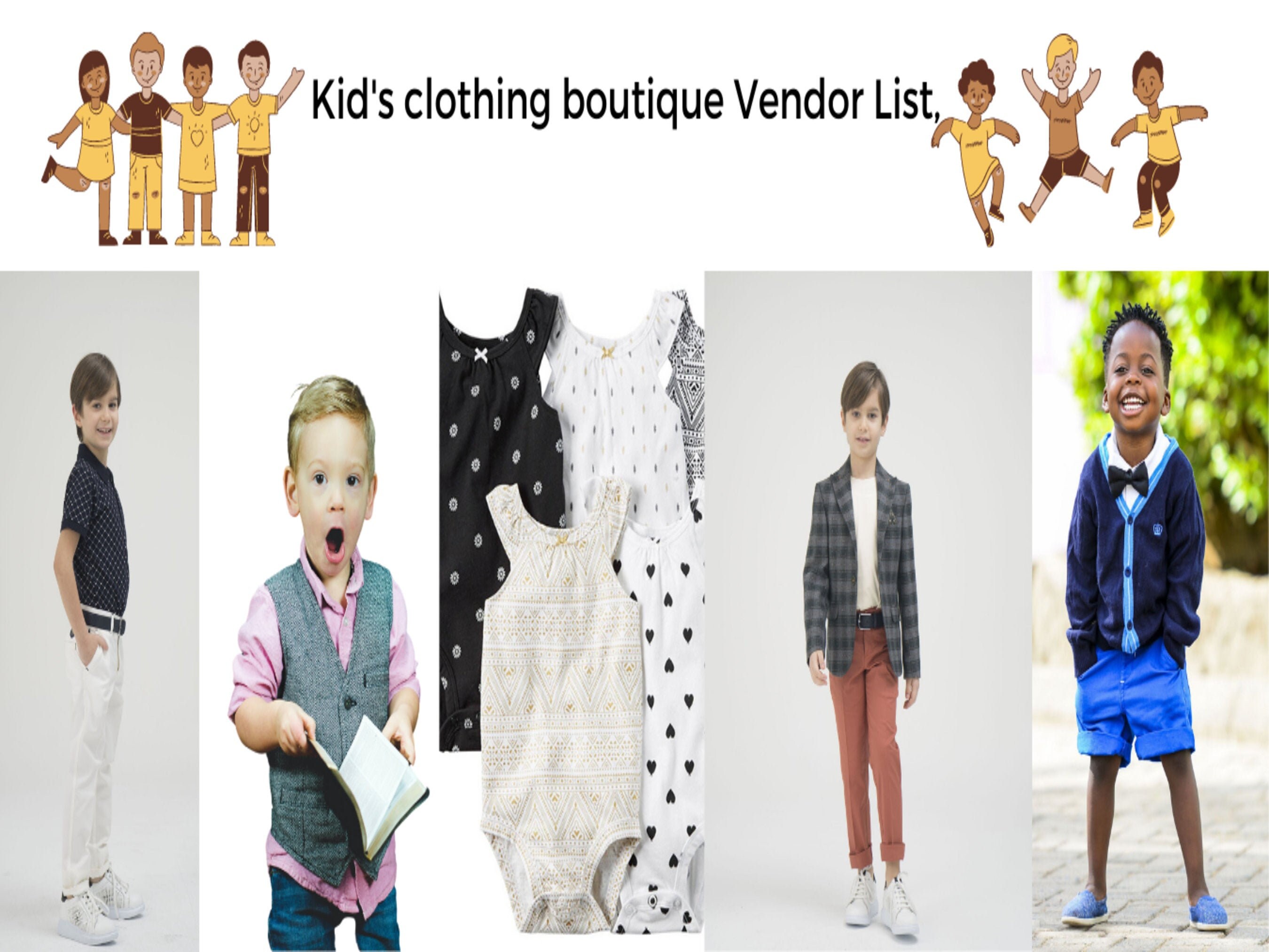Kids clothing vendor list kids fashion boutique Etsy