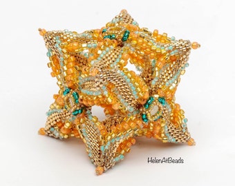 Flower Cube - Beadwork Tutorial – Peyote Bauble