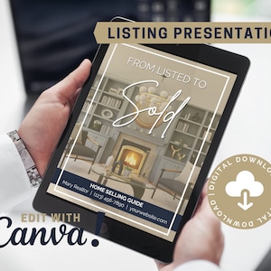 Listing Presentation | Real Estate Marketing | Canva Template | Home Seller&#39;s Guide