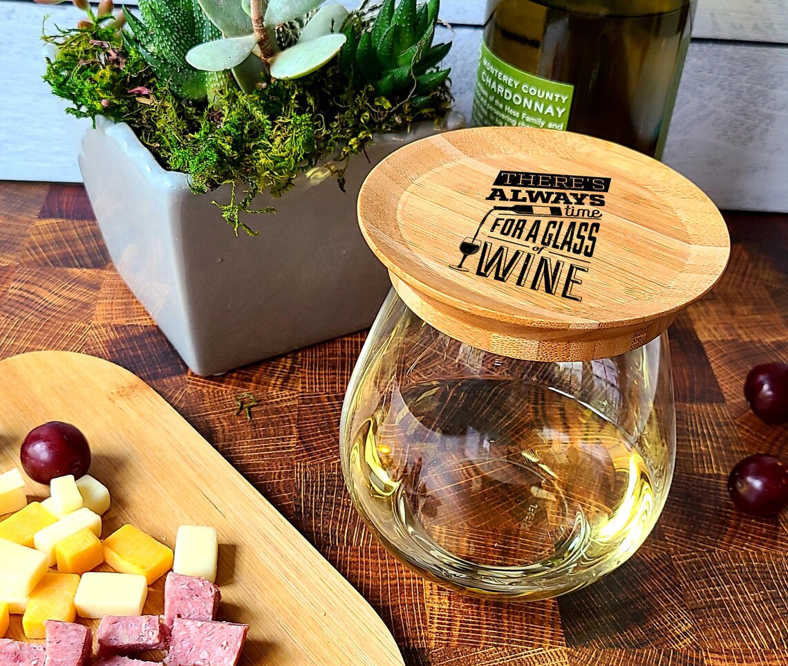 Wine Lovers Themed Wine Glass Topper Appetizer Plates Etsy
