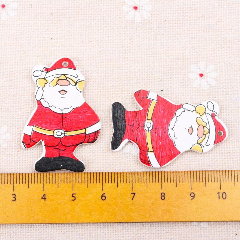 100 Pcs. Christmas Santa Claus One Hole Buttons, Christmas Buttons, Holiday Buttons, Scrap Booking, Card Making, DIY Crafts Buttons.