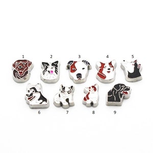 1 ud. Charms flotantes para perros para medallones vivos, medallones de memoria, manualidades de bricolaje, joyas de accesorios para animales.