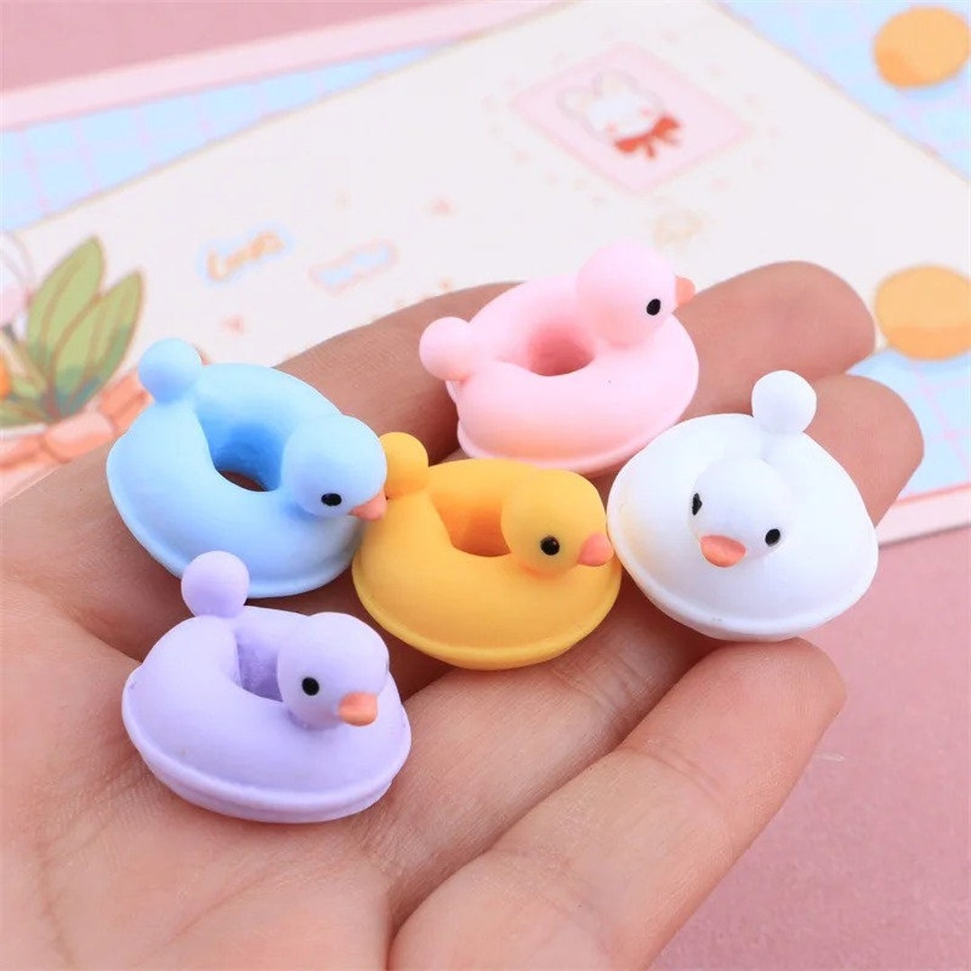 3D Inner Tube Duck, Resin Duck Swimming Ring, Lot of 5 Pcs. Yellow ...