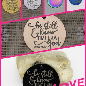Be Still And Know That I Am God Psalm 46:10, 1 pc wholesale stainless steel charm, Pendant, Have faith, Biblical Scripture, 1531 - 1536