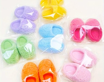 Slippers Cabochons For Dollhouse: Mini Resin Slippers 0325