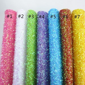 1 Pc. Easter Grass Glitter Canvas Sheets, Tinsel Glitter Canvas Paper Sheets, Chunky Glitter Fabric Sheet, Grass Glitter Fabric D13