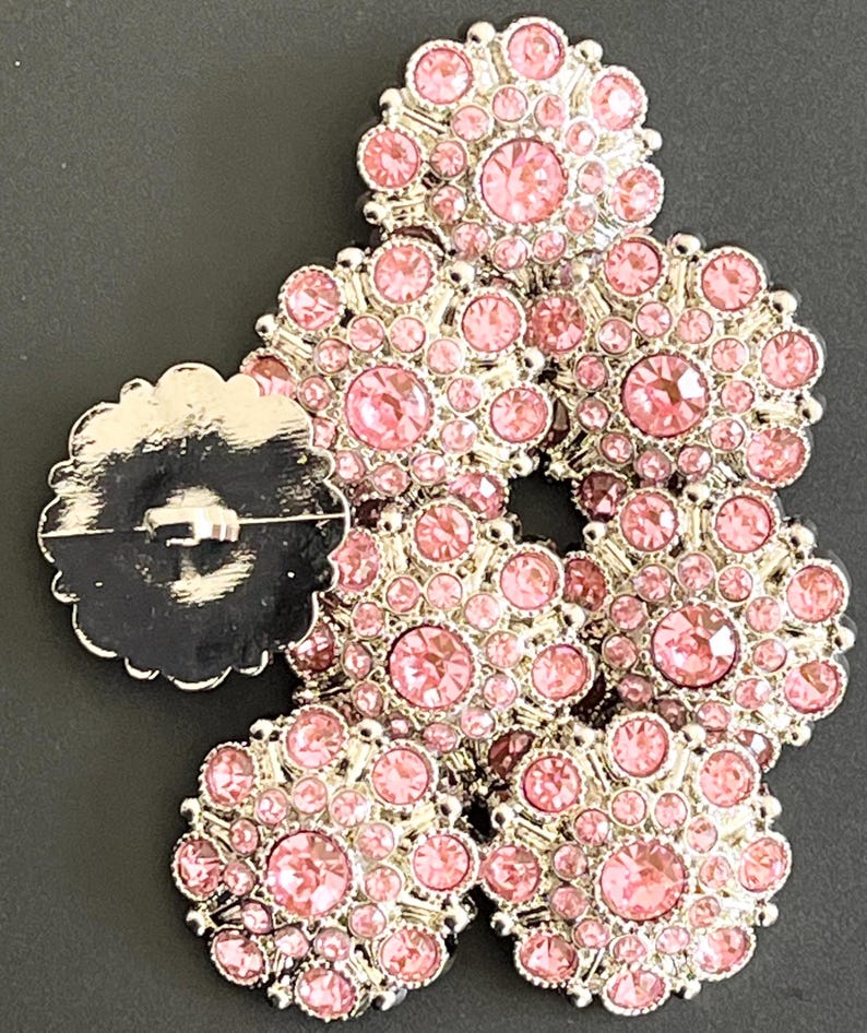 Rhinestone Buttons, Pink Rhinestones, 10 Pieces, 28mm, 5051 - Etsy