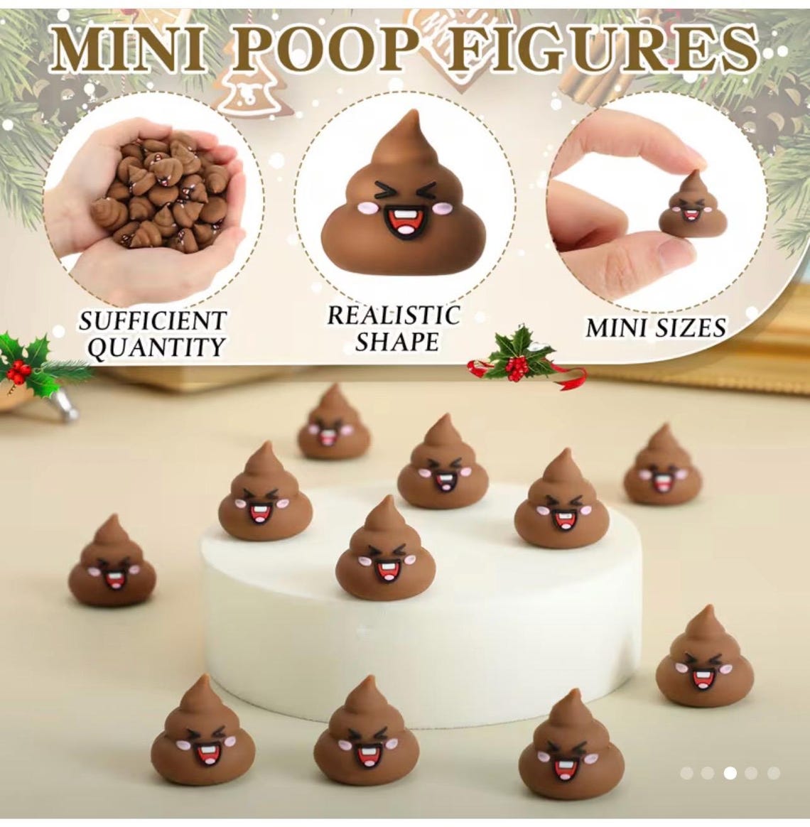 Poop Figurines, Miniature Poop Embellishments, 5 Pcs. 0211 - Etsy