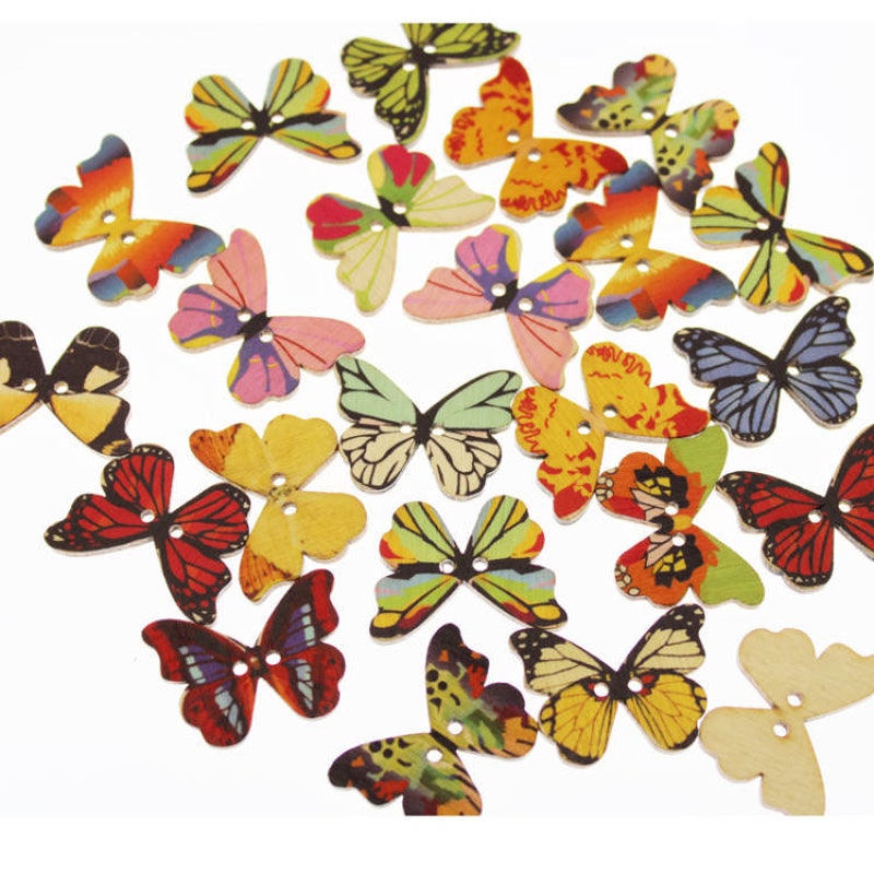 Butterfly Buttons - Etsy