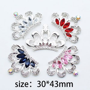 1 Rhinestone Tiara, Crown Embellishment For Bows, Cakes, Hairpieces, Princess Crowns.