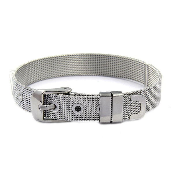 1 Stainless Steel Mesh Bracelet 2 Sizes To Choose From 8mm Or 10mm Slider Charm Bracelet, 1814, 1815.