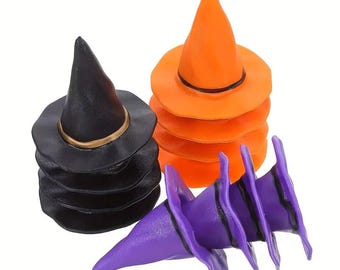 Mini chapeau de sorcière : décoration d'Halloween, petits cadeaux pour invités, 1 pièce, 33 cm