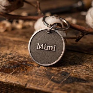 Op maat gegraveerde metalen ID-halsbandbedel