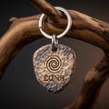 Personalized Hammered Metal Pet ID Tag – Copper or Brass product logo