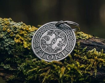 Viking Floki graverad ID-medalj
