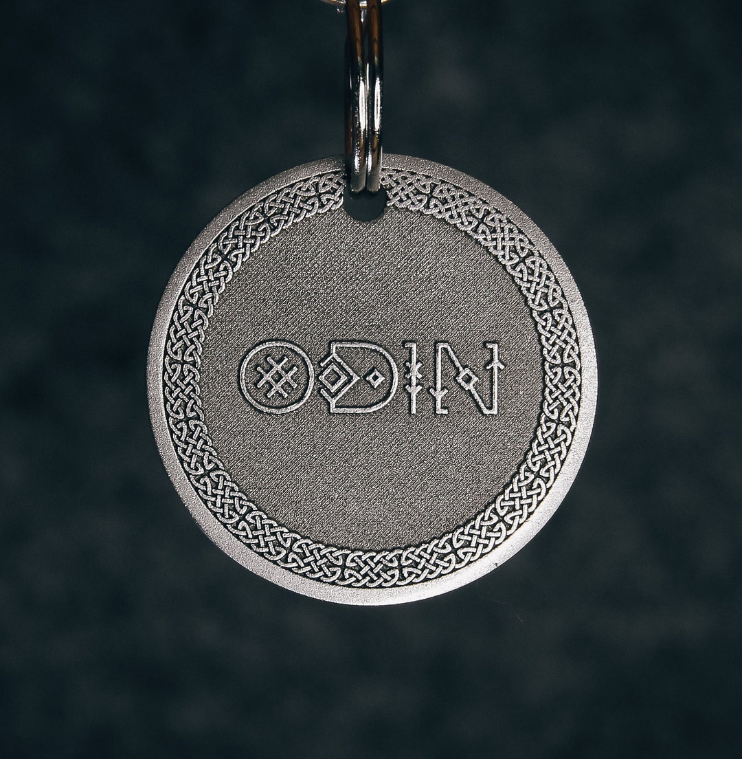 Pet Id Tag THOR, Dog Collar Tag, Engraved Tag for Pets. Custom Celtic Pet ID, Dog Tag, Cat