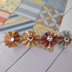 Japanese Origami Flower Barrette