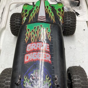 Upcycled 1/12 Grave Digger RC Stunt Truck: Fast 4WD Off-Road image 3
