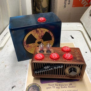Radiation King fan art fallout Tube Top  real working Radio