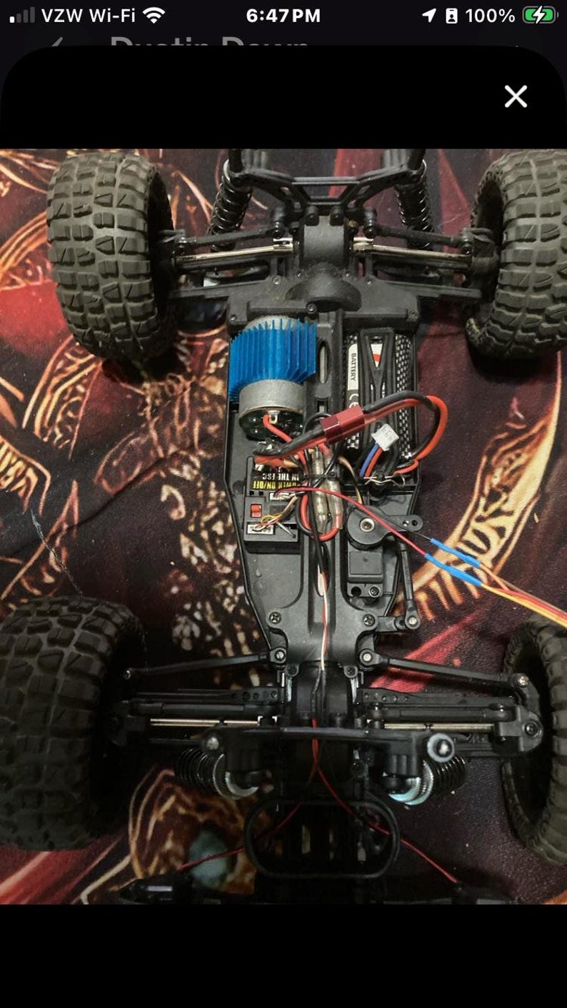 Upcycled 1/12 Grave Digger RC Stunt Truck: Fast 4WD Off-Road image 8