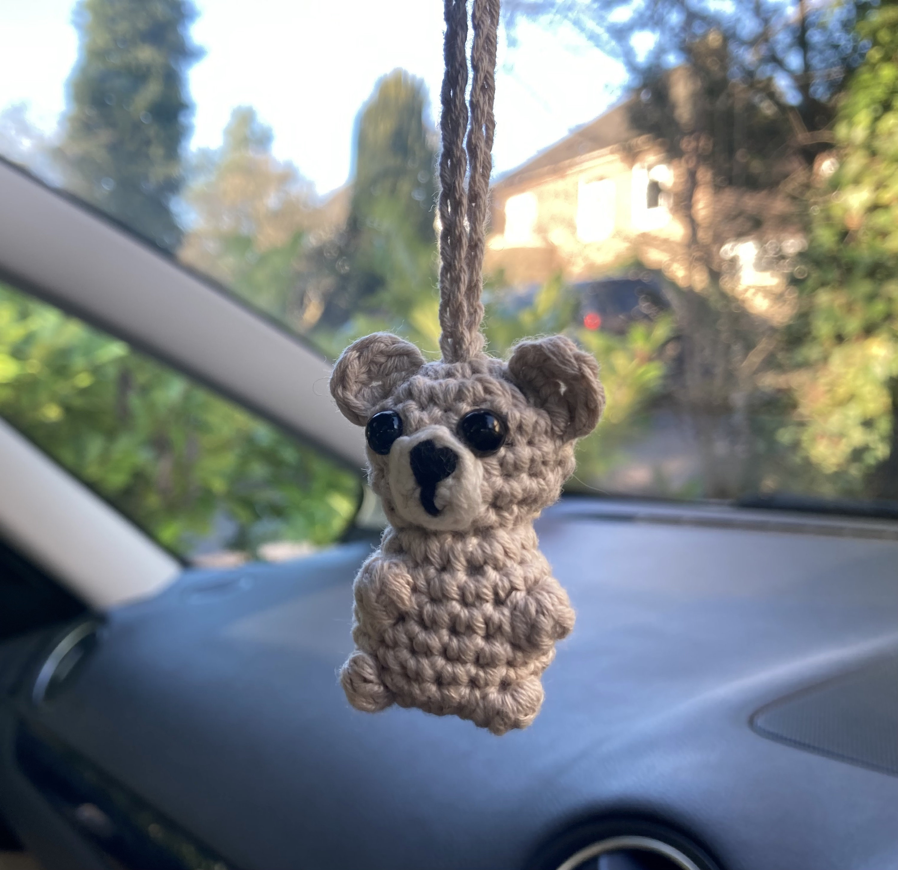 Teddy Bear Car Accessories, Cute Crochet Bear, Rear View Mirror Charm, Car  Decorations, Hanging Car Decor, Gift for Her, Gifts for Women, 