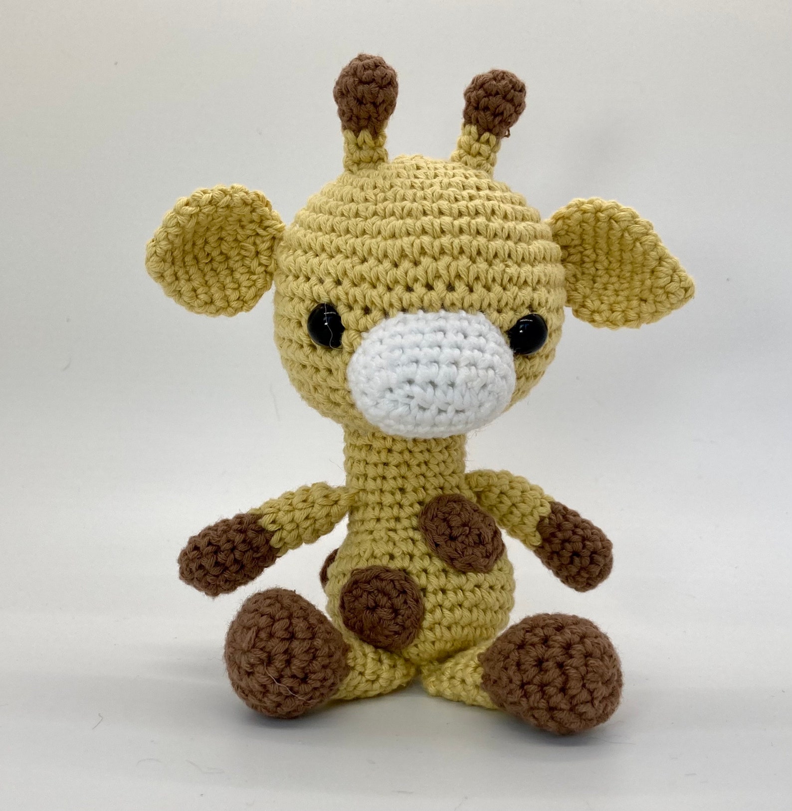 Handmade Crochet Baby Giraffe 100 Cotton Amigurumi Soft Toy Etsy