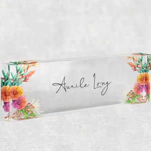 Desk Name Plate Custom, Teacher Name plate, Name Plate for Desk, Personalized Business Gift, Gift for Boss, Christmas Desk Name Plated,