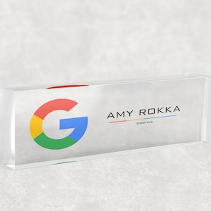 Office Desk Name Plate Personalized, Custom Name Plates for Desks, Gift for Boss, Google Desk Name, Boss Lady Gift, Desk Plaque