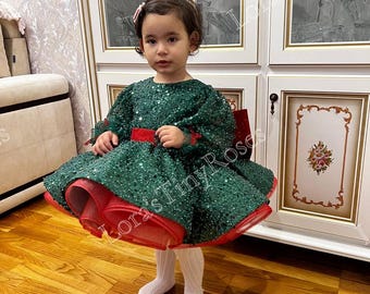 Sparkling Green Christmas Toddler Dress, Baby Girl Gift, Princess Dress, Photo Shoot Outfit Baby Girl - Etsy Sparkling Green Christmas Toddler Dress, Baby Girl Gift, Princess Dress, Photo Shoot Outfit Baby Girl - Etsy