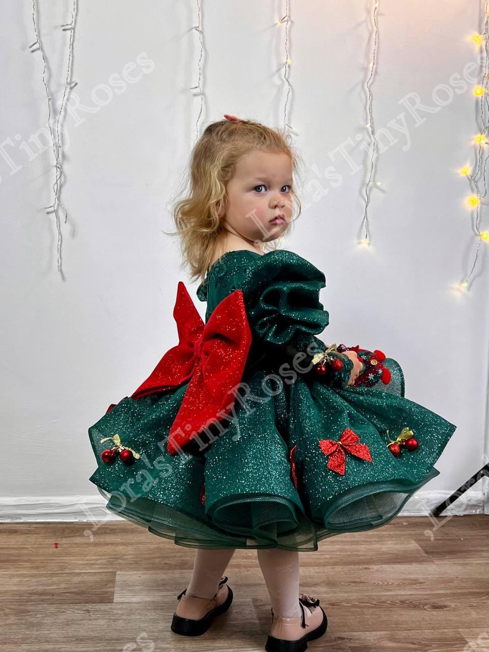 emerald green dress 3 6 months Green Toddler Dress| High-Quality Styles main image 0