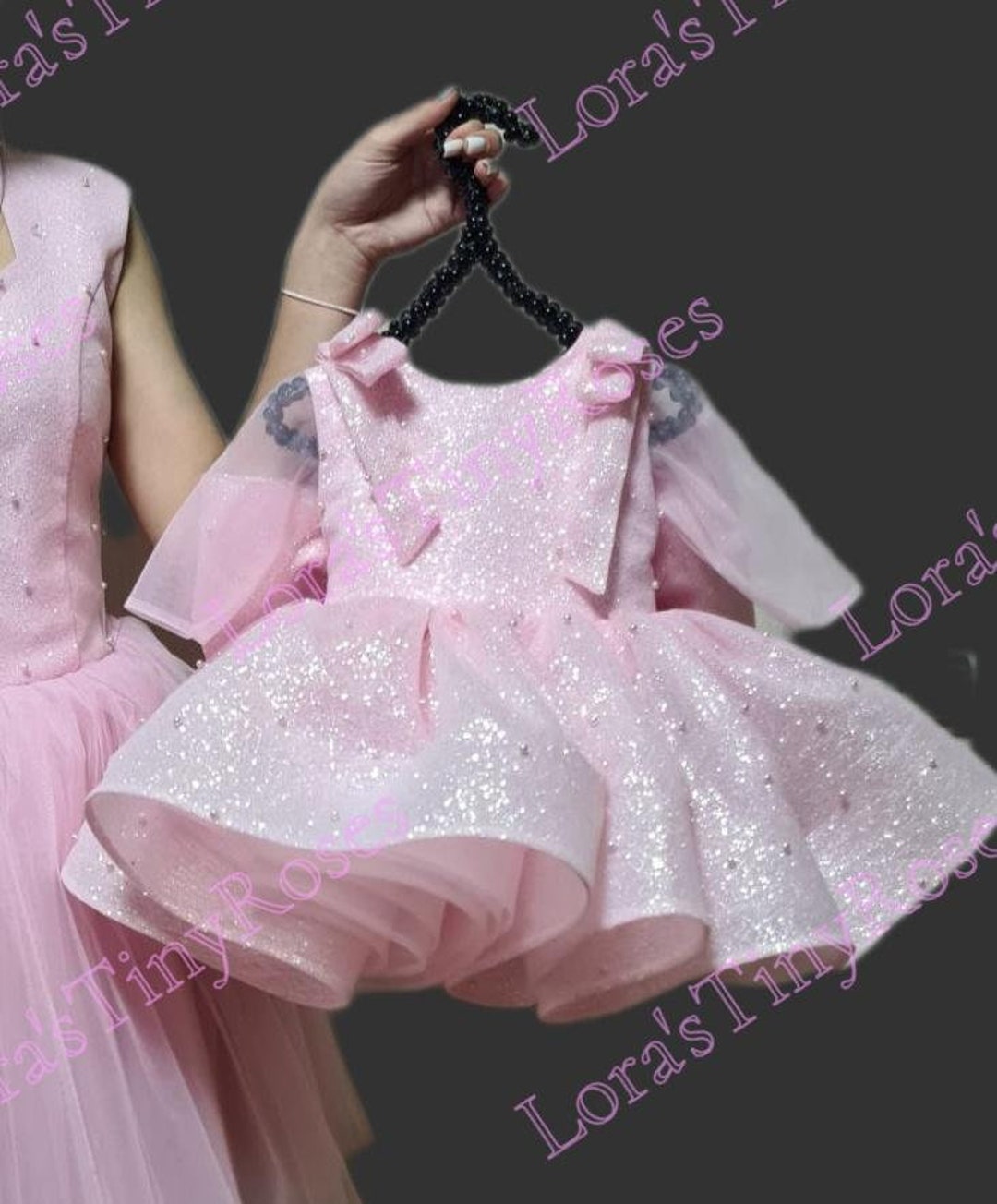 Good Luck!Pink Baby Dress Set main image 1