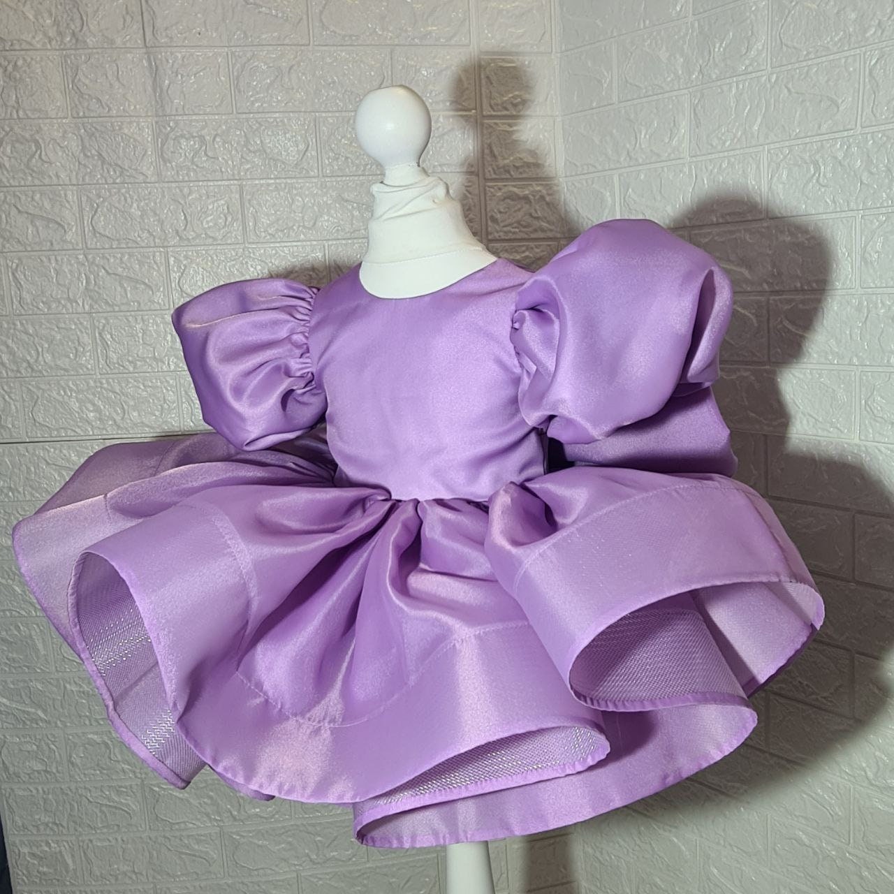 1st Birthday Lilac Dress Lilac Flower Girl Dress Toddler Mauve