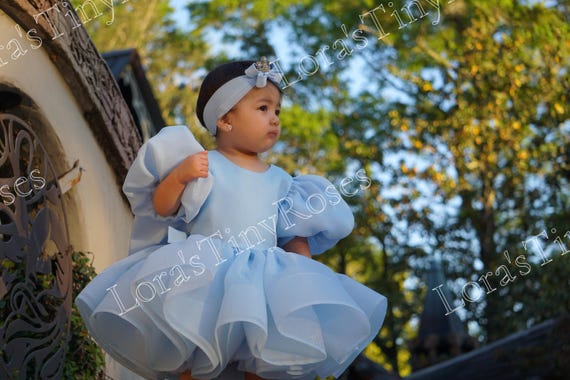 navy blue dress for baby girl Baby Girl Blue Toddler Princess Birthday Party Dress 2-3Y / Blue main image 0