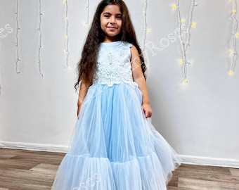 Blue Tiffany Graduation Flower Girl Puffy Gown, Birthday Party Toddler Dress, Tutu Baby Photoshoot, Bubble, Pageant, Special Occasion Outfit - Etsy Blue Tiffany Graduation Flower Girl Puffy Gown, Birthday Party Toddler Dress, Tutu Baby Photoshoot, Bubble, Pageant, Special Occasion Outfit - Etsy
