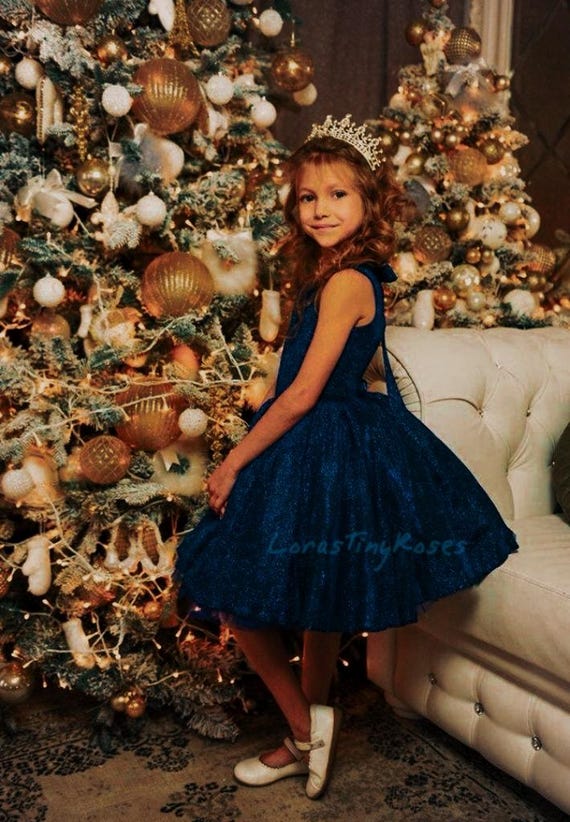 toddler blue christmas dress KPOPLK Toddler Baby Girl Velvet Christmas Dress for Girls Long Sleeve Velvet Sequin Tutu Winter Party Holiday Dress(3-4 Years,A109-Blue)