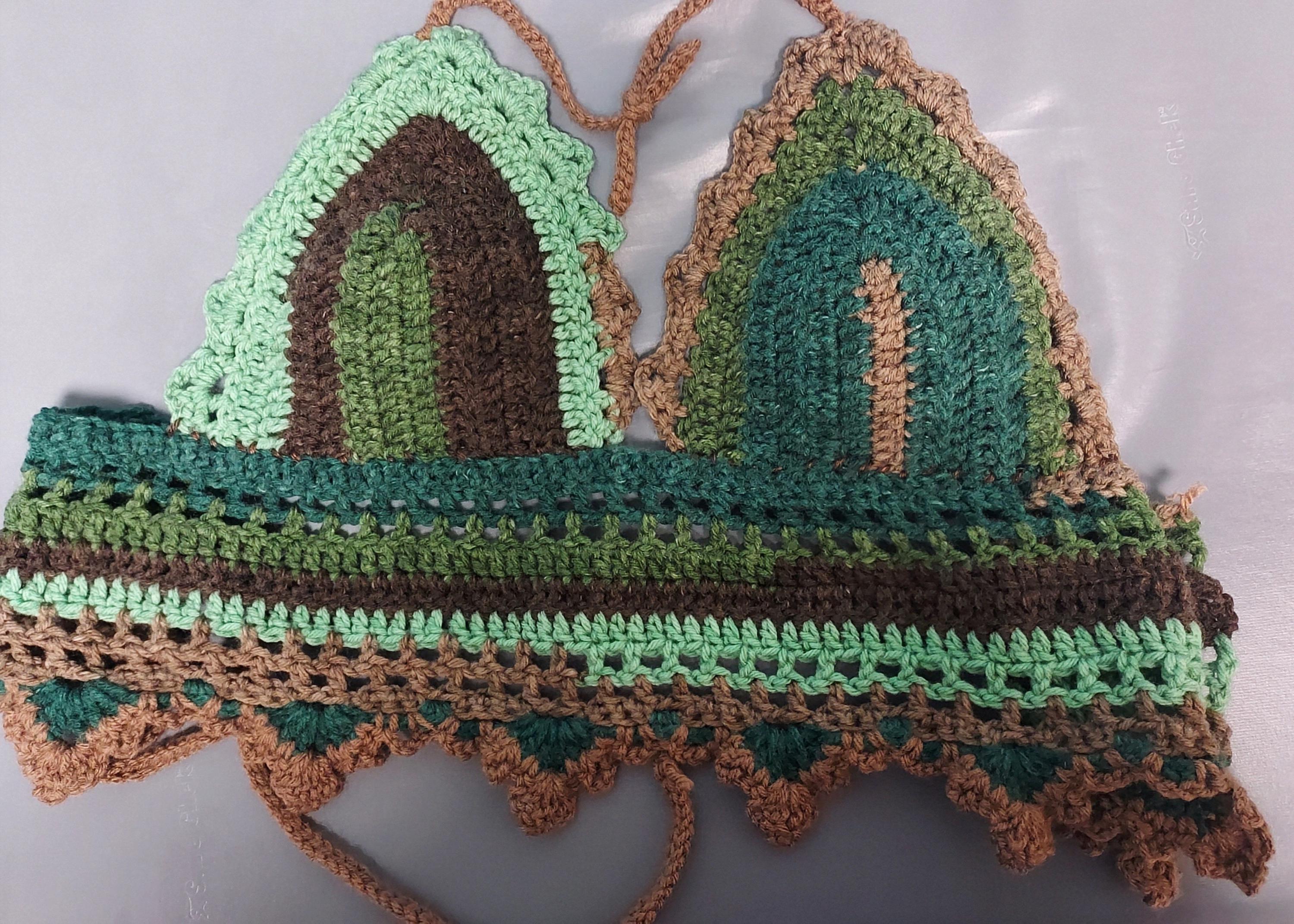 forest green bralette