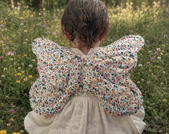 Floral Fairy Wings for Toddlers | Soft Cotton Dress Up Costume Accessories