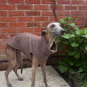 Whippet Vest Dog Fleece Tobacco