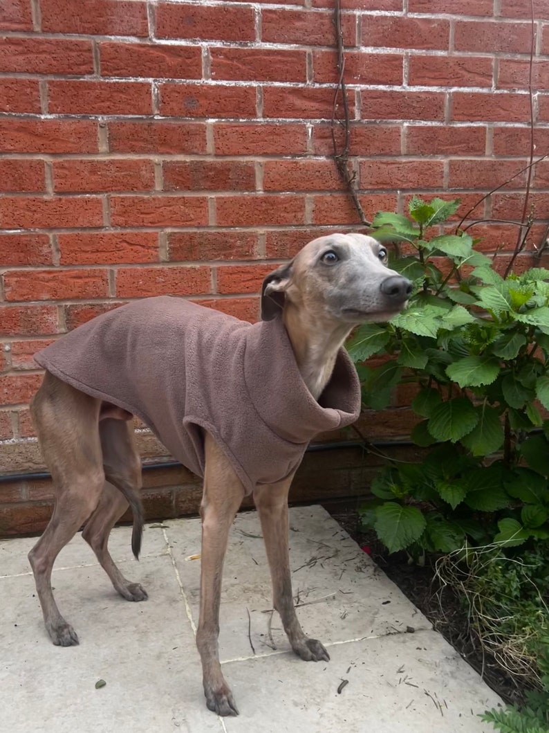 Whippet Vest Dog Fleece Tobacco