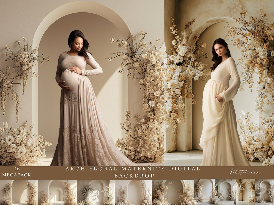 Floral Arch Maternity Digital Backdrop: Fine Art Textures (digital ...