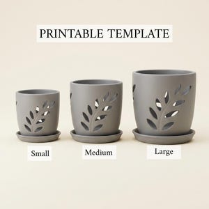 Molde para Vaso de Orquídea em Cerâmica | Molde para Vaso de Placa com Pires | Vaso de Cerâmica com Recorte de Folha