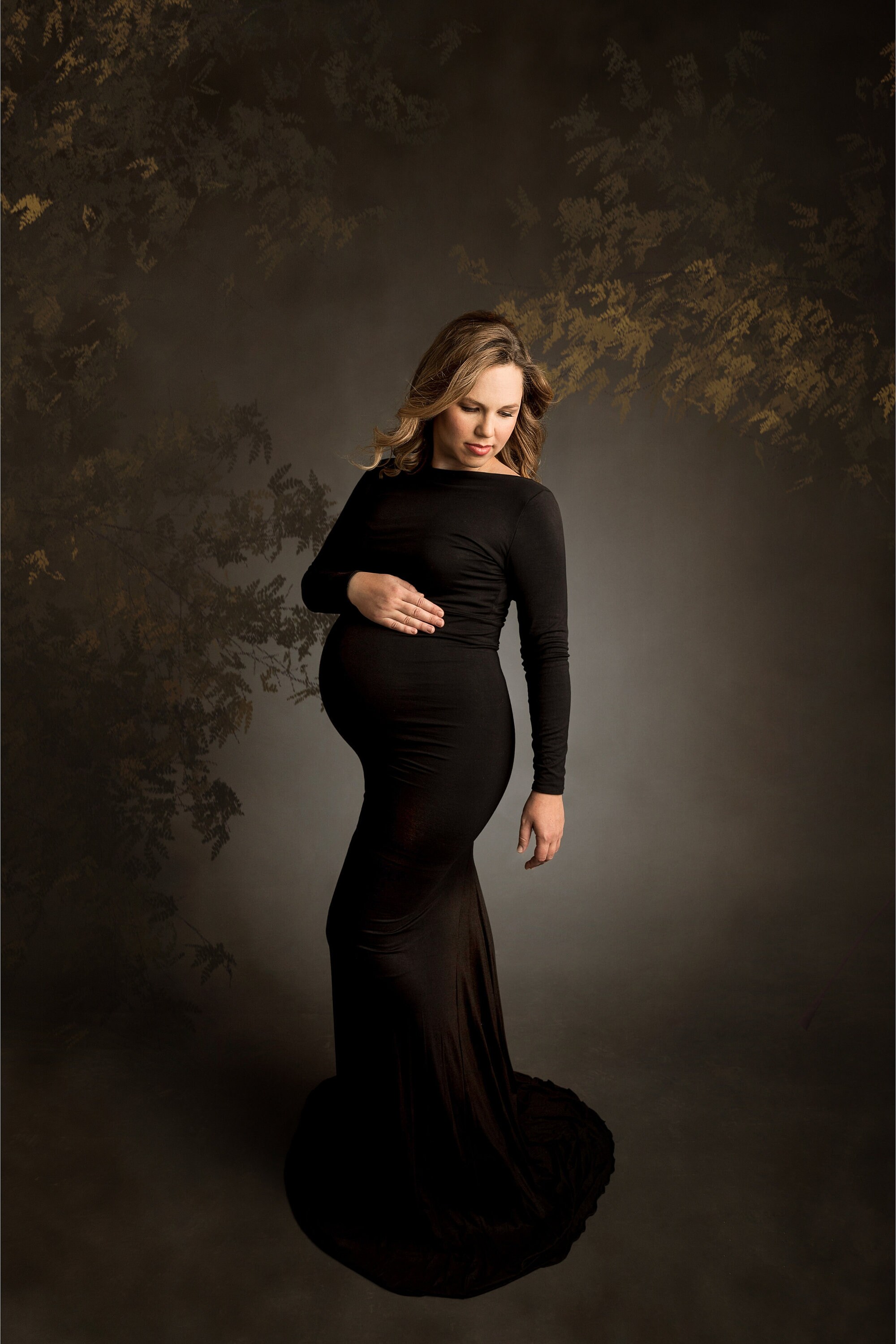 Floral Texture Digital Portrait Backdrop, Studio Maternity Background ...