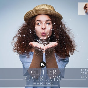 111 Blowing Glitter Photoshop Overlays, Confetti overlays, Photoshop action, Sparkle Overlays, Birthday, Wedding, Party, Christmas Overlays
