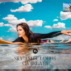 201 Himmel Foto Overlays: Strand, stürmisch, pastell Himmel (PNG)