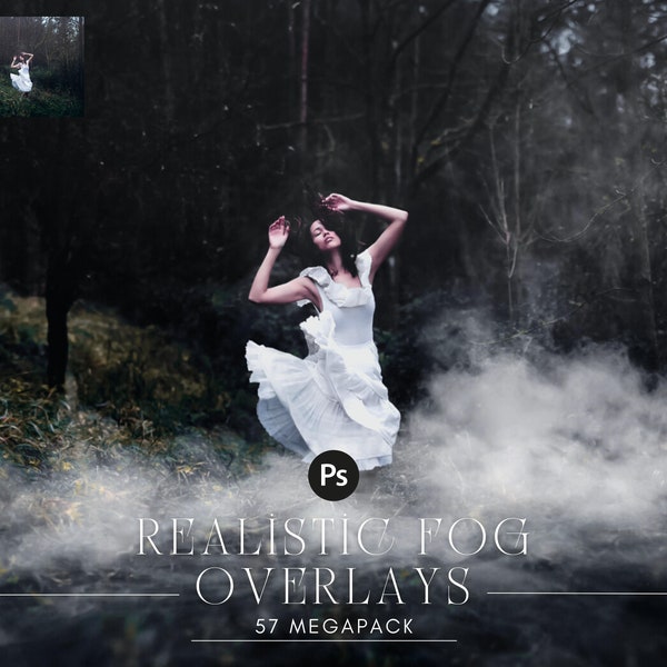 57 Fog, Smoke and Mist photoshop overlays